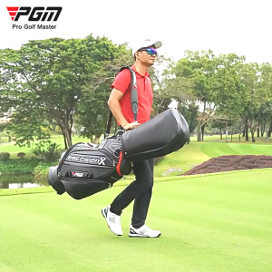 PGM Hardcase Golf Standard Bag for Men Waterproof PU with Wheel Golf Bag Storage Organizer Golf Bag & Cover QB034