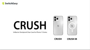 SwitchEasy Crush M Magnetic & Crush iPhone 15/15 Plus/15 Pro/15 Pro Max Scratch-resistance Clear Case Drop Protection Casing Shockproof Transparent Cover