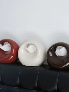 Creative Ceramic Handheld Tissue Box Living Room Dining Napkin Storage Organizer Unique Design Household Item