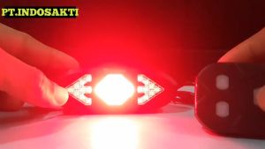 COD KIRIM CEPAT WASAFIRE Lampu Rem Sepeda LED 900mAh Rechargeable with Remote Control / Lampu rem sepeda belakang kedip otomatis sensor 48 volt lipat waterproof mtb bmx rockbros ontel gunung road bike listrik selis di cas 1 set dengan remot kontrol