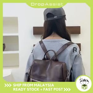 DROPASSIST 2040 READY STOCK Womens Anti-Theft Simple Travel Bag Lightweight Casual School Bag Backpack