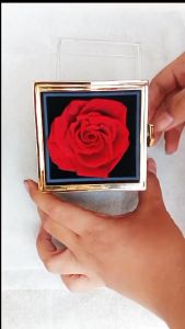 Hidden Jewelry Box / Promise Ring Box / Box Cincin Nikah Lamaran / Kotak Cincin Mawar Diputar / Peraga Pernikahan Kotak / Tempat Cincin Nikah Lamaran