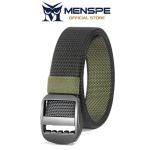 MENSPE สายรัดห่วงรัดหมุนได้ไนลอนเข็มขัดปรับได้เข็มขัดไนล่อนสำหรับผู้ชายเข็มขัดสองด้านสองสีเข็มขัดผ้าแคนวาสสำหรับกีฬาเยาวชนเข็มขัดกางเกงเข็มขัดรัดเอวที่เรียบง่ายสวยงามสำหรับผู้ชาย