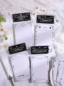 20pcs Card Material Paper Set Black and White Tones Suitable for DIY Photo Frames Blessing Handmade Paper Craft Gifts