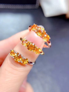 Mimic Crystal Fortune Attraction Open Adjustable Silver Plated Ring