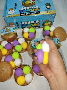 4in1 colorful squishy siopao toys mini size