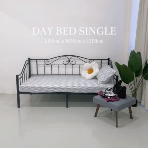 [LIMITED TIME OFFER]  Modern Design Lovely Daybed/ Katil Siang Single / Metal Bed / Mattress / Katil Bujang