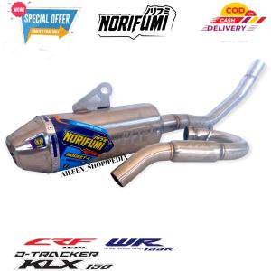 Knalpot Racing Norifumi Rocket 4 Bore Up Untuk Motor Klx 150 BfSe Dtracker 150 Crf 150 Supermoto