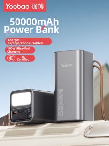 Yoobao | 100W Ultra-Fast Charging Power Bank 50000mAh for Laptops Phones Tablets Portable Power Station for Delivery Riders
