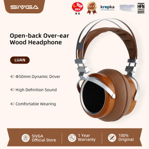 SIVGA Luan Wood Hi-Fi 50mm Dynamic Driver Open-Back Wired Over-ear Headphone