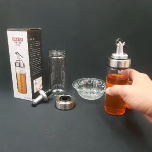 Chai Thủy Tinh Đựng Dầu Ăn Có Vòi 180ML (combo 3 cái) - Chai Đựng Nước Chấm – Bình Đựng Dầu Ăn - Chai Dầu Ăn Có Vòi
