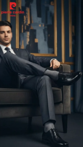 Giày tây nam công sở có dây Pierre Cardin chất liệu da bò nhập khẩu đế cao su chống trơn trượt bảo hành 12 tháng - PCMFWLE 766