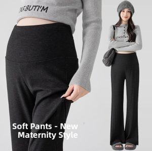 MAITINGLAN | Pregnant Womens Loose Large Size Warm Leggings for Autumn Winter