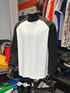 Áo Thun Cotton Dài Tay Rộng Rãi Phong Cách Mỹ Dành Cho Nam Áo Thun Dài Tay Mùa Xuân Thu Cổ Tròn Màu Trơn Mặc Trong