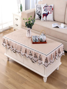 Thickened Lace Tablecloth Cover Rectangular Tea Table Cloth Slipcover for Living Room Anti-Slip Dining Tablecloth Home Decor