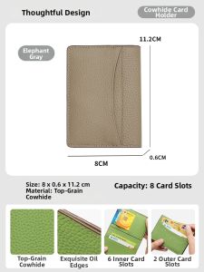Ultra-thin Portable ID Card Holder Wallet for Men