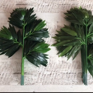 12pcs Daun Bambu Artifisial / Dekorasi Daun Artificial Serbaguna / Artificial Pohon Hias Plastik 40cm