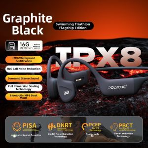 Polvcdg | Bone Conduction Wireless Waterproof Swimming Earphones