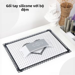 Gối Đỡ Tay Làm Móng Bằng Silicon Có Đệm Di Động Dùng Cho Tiệm Và Tại Nhà - Gối Tay Cho Dụng Cụ Làm Móng