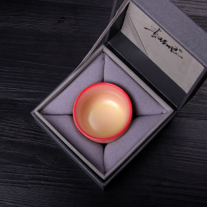 Retro Chinese Style Blue Porcelain Tea Cup Single Lampshade Petal Pig Oil Frosting Durable Dining Utensils for Tea Lovers