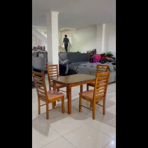 Meja Makan Kayu FULL SET