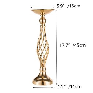 Home Table Candle Holder Arrangement Gold Iron Vase Twisted Path Candle Holder Wedding Flower Wedding Props Home Furnishings