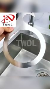 TWOL SHOP 1pcs Sink Drain Basket Dish Stainless Steel Filter Storage Shelf Kitchen Basin Organizer Bathroom Swan Shape Hanging Basket