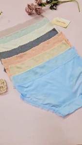 Quần Lót Lụa Lưng Dưới Nữ 7165 Lụa Phối Ren Freesize