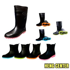 รองเท้าบูท รองเท้าบูทยาง รองเท้าบูทกันน้ำ AS สูง 12.5 นิ้ว (ครึ่งแข้ง) สูง 7 นิ้ว (ข้อสั้น)