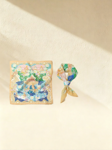 modern bath art | Khăn Quàng Cotton Minh Họa Nghệ Thuật 100% Cotton