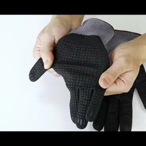 Micro-Foam Nitrile Coated Safety Work Gloves Non-Slip Grip Seamless Knit Work Gloves for Men Mechanic Auto Construction Gloves