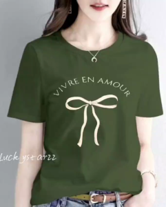 KAOS ATASAN TERBARU PITA AMOUR COMBED PREMIUM WANITA