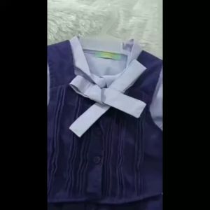 (LOLI-JKT) BS-351 SETELAN ANAK UNGU ROMPI CELANA BALON SIZE 100-140