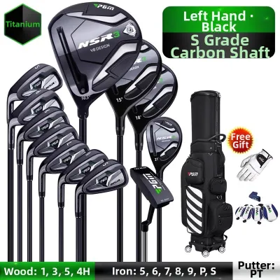 PGM GOLF | Left Hand Low Center of Gravity Carbon Fiber Golf Clubs Set