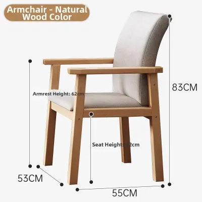 ZHUSHANXIA | Solid Wood Backrest Armchair for Home Use