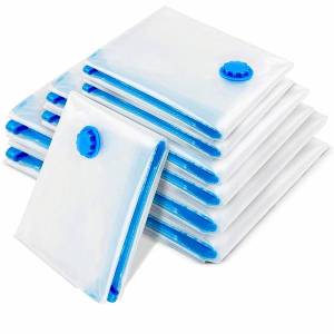 Bộ 4 Túi Hút Chân Không Tiết Kiệm Không Gian Dành Cho Chăn Mền Chống Rách Có Chức Năng Ép Chặt Dùng Để Đựng Quần Áo Đồ Dùng Khi Đi Du Lịch