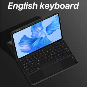 Case For Samsung Galaxy Tab S6 Lite S7 11 S7 Plus FE S8 Plus S9 Plus 12.4 Cover for Samsung Tab A7 A8 with Bluetooth Keyboard