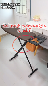 【Ready stock】ironing board 7-speed adjustment foldable Adjustable Height Sturdy Legs Iron board /Papan Seterika