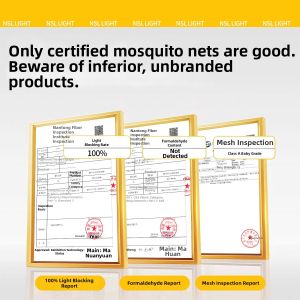 YASHU | Full Blackout Mosquito Net Integrated Bed Canopy No Installation