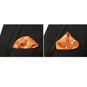 Mens Handkerchief Plaid Floral Stripes Hankies Business Pocket Square Chest Towel 25*25CM Accessories For Wedding Party