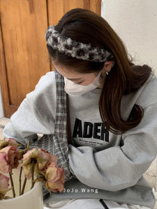 Braided Leopard Print Hairband Womens Face Washing Simple Hair Clip Hair Volume Enhancing Cute Animal Pattern Headwear Accessory