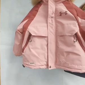 Áo khoác cho bé gái và bé trai lót lông size đại 5-10 tuổi thuê chữ SPORRT mũ vành lông kiểu dáng khỏe khoán thời trang