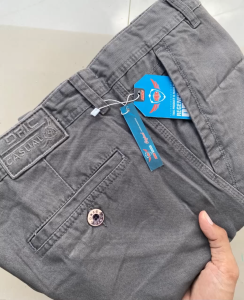 DILLCA Celana Pendek Polos Pria Chino Bahan Kanvas Tebal Kualitas Premium Cream Jumbo