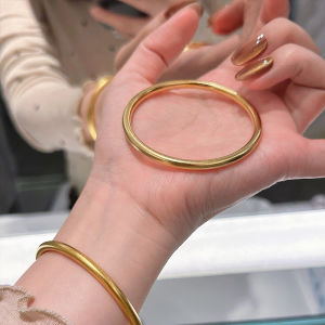 Handmade Gold Plated Titanium Steel Bracelet Womens Fashion Jewelry Inheriting Traditional Craft Bee Moms Handmade Accessory