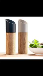 Máy Xay Muối Và Tiêu Bằng Gỗ Có Thể Điều Chỉnh Máy Xay Gia Vị Cầm Tay Thân Thiện Với Môi Trường Dụng Cụ Nấu Ăn Dụng Cụ Nướng BBQ Lọ Gia Vị