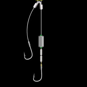 New Double Hook Fishhook Ready to Use Automatic Lead Finding Baitcasting Hooks for Carp Fishing in Ponds And Lakes