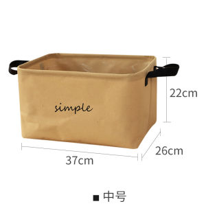 Japanese Style Cotton Linen Laundry Basket Large Capacity Covered Storage Basket Clothes Toy Organizer Box Vintage Korean Style Home Use