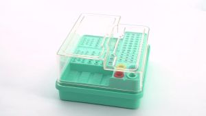 JNSUR 107 Holes Plastic Dental Burs Box Drill Endo Files Sterilization Placement Case Holder Dentistry Laboratory Instruments