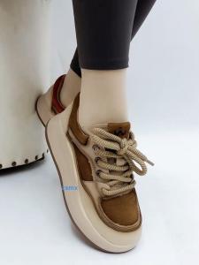 British Style Comfortable Leather Womens Flat Heel Thick Bottom Casual Shoes Fashionable Versatile Mom Shoes Cross Strap Slip-On