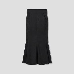 Summer Black Split Pencil Skirt
